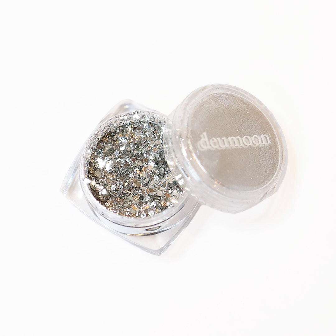 グリッター (03.silver mix) ジェルネイル -deumoon