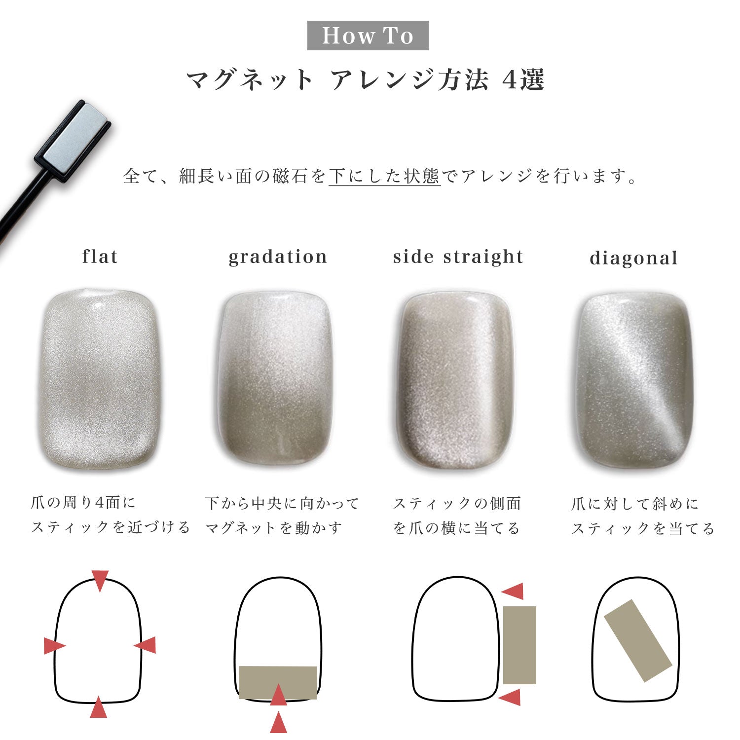 ジェルネイルカラー nudeshell +magnet - deumoon